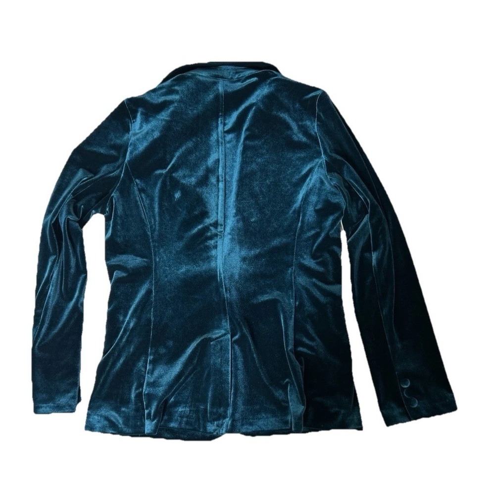 TAHARI Jewel Tone Velvet Blazer Jacket Whimsigoth Dark Romantic Victorian Large - Picture 2 of 9